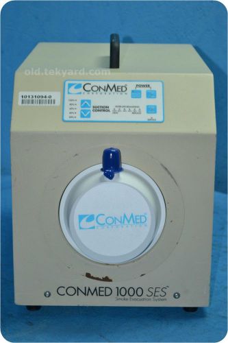 CONMED 1000 SES 60-6850-001 SMOKE EVACUATION SYSTEM @ (131094)