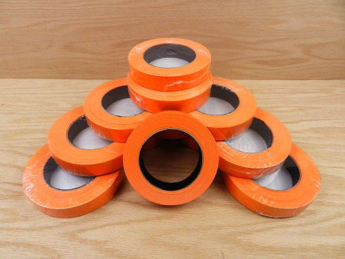 10 professional grade 1&#034; orange painters masking trim edge tape 180&#039; 60 yd roll for sale