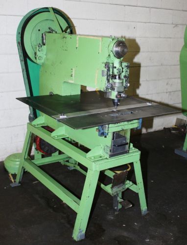 10 ton 1.25&#034; strk whitney-jensen 129 deep thrt press, 12&#034; thrt for sale