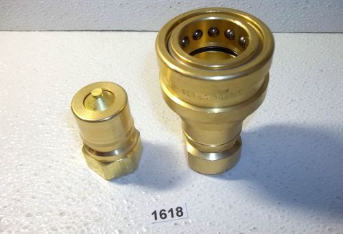 Eaton hansen series b8hkp 3/4&#034; npt male/female quick couplers for sale