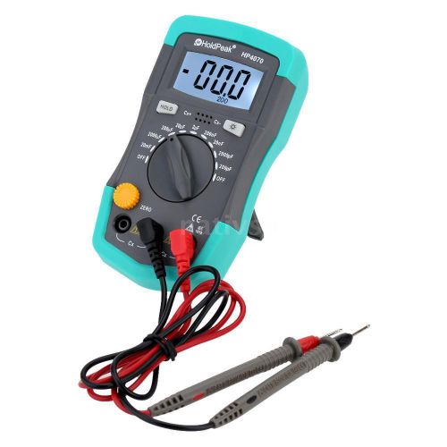 HoldPeak HP4070 Digital Capacitance Meter Cap Tester 200pF-20mF Data Hold 4TF1