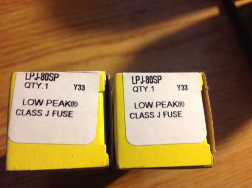 One Cooper Bussmann LPJ-80SP Class J Low-Peak Time Delay Fuse New