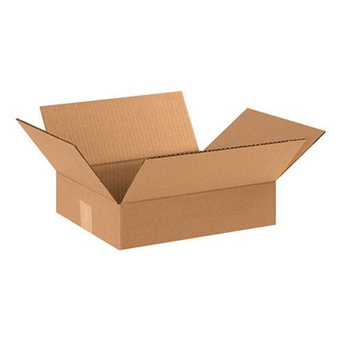 Aviditi 12103 Flat Corrugated Box, 12&#034; Length x 10&#034; Width x 3&#034; Height, Kraft (Bu