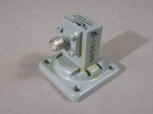 Waveguide to coax 2000-6255-00 adapter 12.4-18 ghz sma 454-000-001 for sale