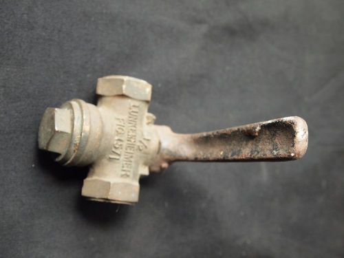 LUNKENHEIMER 1/2 AIR~STEAM WHISTLE VALVE FIG 1571~BRASS