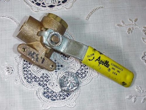 Apollo conbranco 1/4&#034; ball valve 3-way bronze heavy duty 2 piece new old stock! for sale