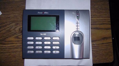 FINGERTEC Fingerprint &amp; RFID Card Time Attendance System   TA100