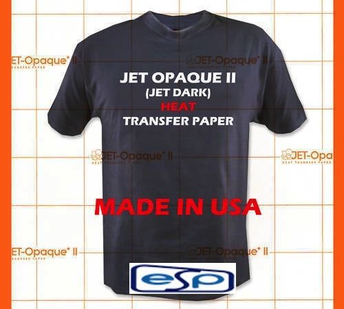 NEENAH TRANSFER PAPER JET OPAQUE II FOR DARK FABRICS 100Pk 8.5&#034; x 11&#034; :)