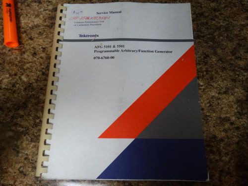 Tektronix AFG 5101 &amp; 5501 Programmable Funtion Generator Service Manual