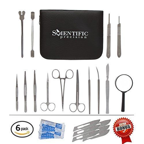 Scientific Precision Dissection Kit - Lifetime Guarantee - 20 Piece Set of High