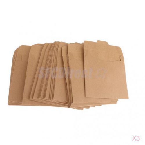 3 x50pcs Phenovo CD DVD CDR Kraft Sleeves Envelope Packaging Disc Paper Bags