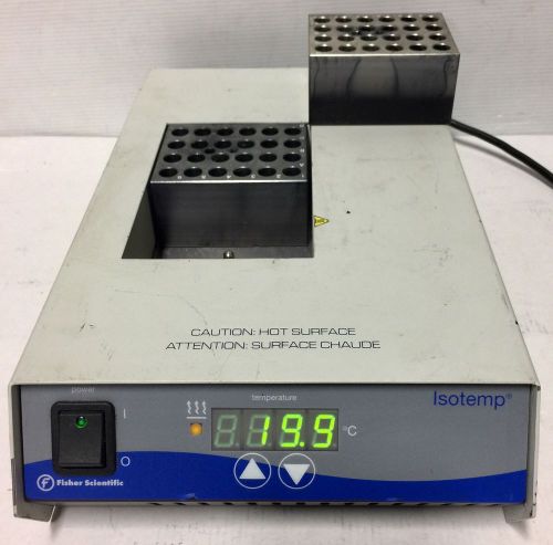 FISHER SCIENTIFIC ISOTEMP DRY DRI BATH INCUBATOR 11-715-125D MODEL 2001FS