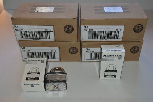 Lot/set 25 &amp; 2 extra master lock commercial 5ka 2&#034; padlock keyed alike~same key for sale