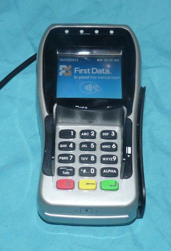 LOCKED FIRST DATA FD-40 CLOVER CREDIT CARD MACHINE PIN PAD CHIP READER