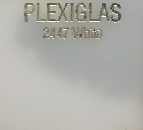 3/16&#034; White Translucent #2447 Plexiglas Acrylic Plastic .187&#034; x 12&#034; x 12&#034; Qty:4