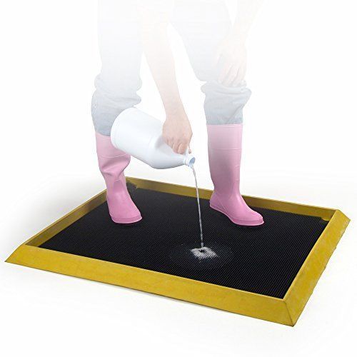 UltraSource 446010 High Wall Disinfectant Boot Dip Mat, 32&#034; Width x 39&#034; Length