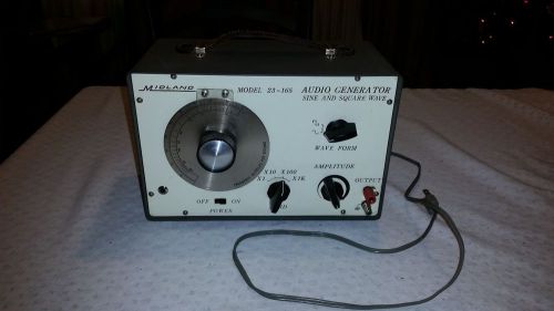 MIDLAND Audio Generator Model 23-165 Sine Square Wave WORKING!