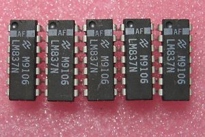 5PCS National LM837N Low Noise Quad Operational Amplifier DIP-14