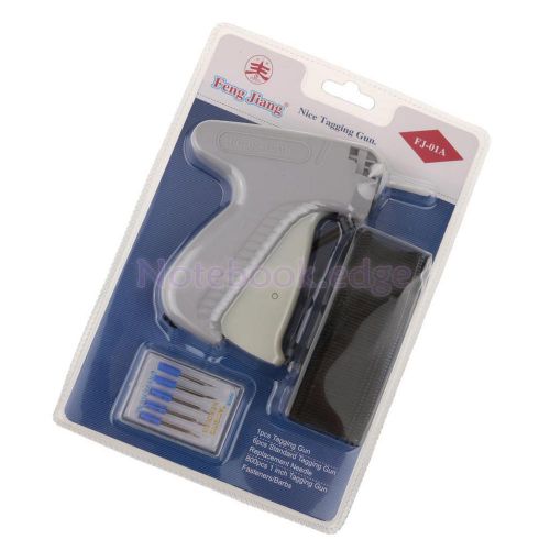 Regular Garment Price Label Tagging Gun + 800 Barbs + 6 Needles/Pins Black