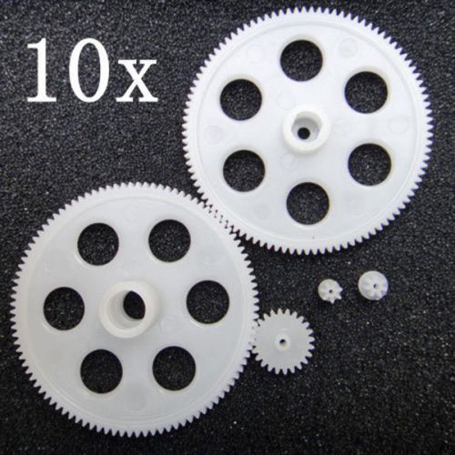 50pcs gear kits 0.4m shaft gear plastic for diy model 5kinds each 10pcs for sale