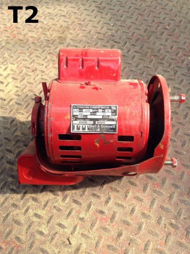 Bell &amp; Gossett M10534 Electric AC Motor 1/4HP 1725rpm 1PH 115V 1/2&#034; Shaft 60Hz