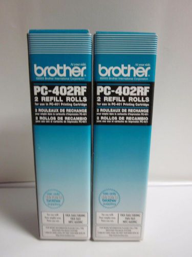 Lot of 2 Brother PC-402RF 2 Refill Rolls