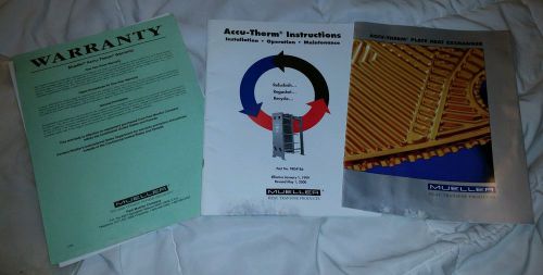 Accu-Therm plate heat exchanger info and manual