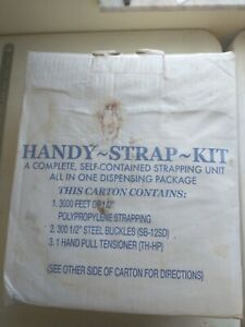 Handy~Strap~Kit W/3000&#039; of 1/2&#034; Polypropylene Strapping &amp; 300 1/2&#039;&#039;Steel Buckles