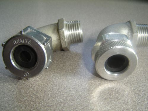 Lot of 2 remke 90 deg 1/2&#034; npt rsr-108 &amp; rsr-105 type for sale