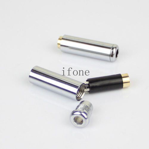 New 3.5mm 4 pole female repair headphone jack plug metal audio soldering silver for sale