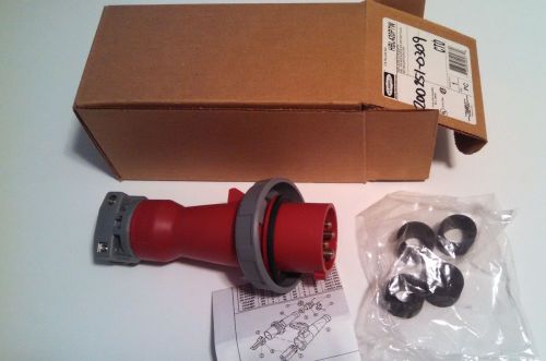 Hubbell HBL420P7W AC Plug IEC60309 420P7W Male IEC 309 Pin &amp; Sleeve NEW!