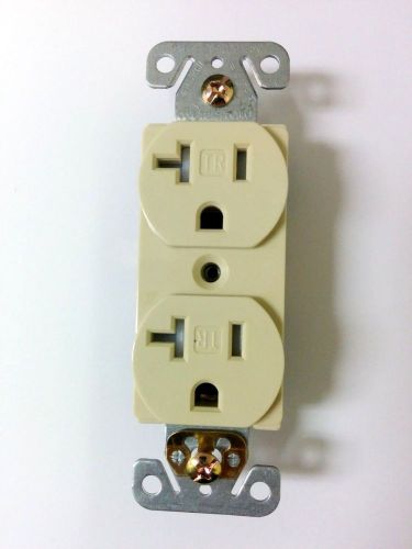 (10 pc lot) NEW 20A Tamper Resistant Standard Duplex Receptacles 20 Amp Ivory TR