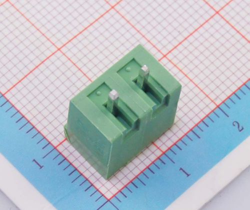 200pcs 2EDGVC-5.08-2P  Pitch Terminal Block Connector Panel Green  PCB Mount