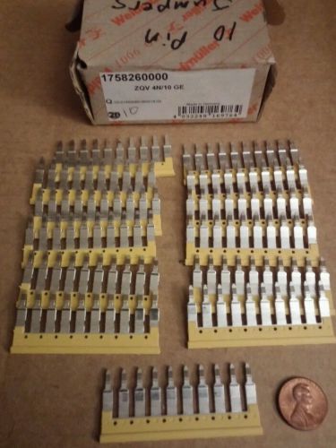 (32) WEIDMULLER 1057860000 WQV 4/5 TERMINAL JUMPER BARS LOT OF 32NEW