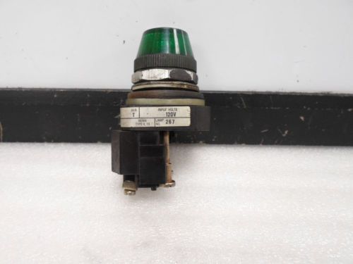 Allen bradley green pilot light #800t-pf16, series t for sale