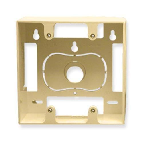 ICC IC107MRDIV MOUNTING BOX, 2-GANG, IVORY