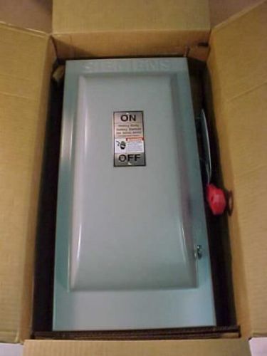 NEW in Box Siemens HF363 Heavy Duty Safety Switch 3P 100A 600V NEMA Type 1