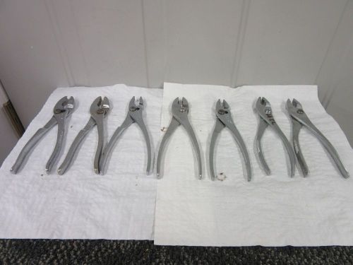 7 CRESCENT SLIP JOINT WITCO KAL HOSE CLAMP PLIERS G-28 G-260 G-263 KAL-278 USED