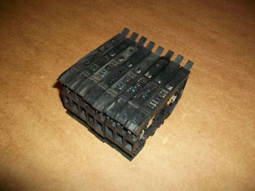 8pc Allen Bradley 1492-H Fuse Holder w/ Neon Blown Fuse Indicator