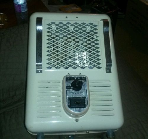 Retro art deco titan t770 electric portable spaceheater ac 1500w metal for sale