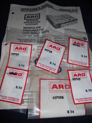 New aro,ingersoll rand,service kit=hot melt gun-pneumatic, # 637088 for sale