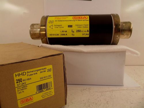 SIBA 250 AMP 7.2 KV Fuse DIN 3001814.250  //  CLIPS AVAILABLE