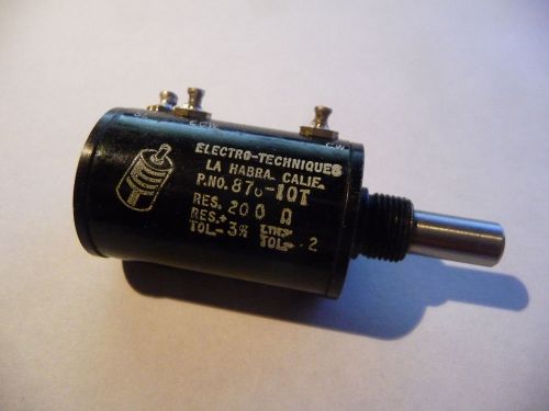 Electro Techniques - Precision Potentiometer - 200 ohm, 10 turn