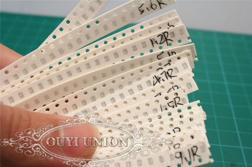 50pcs 16value total 800pcs 0805 chip smd smt 1% 1/8w resistor assortment kit for sale