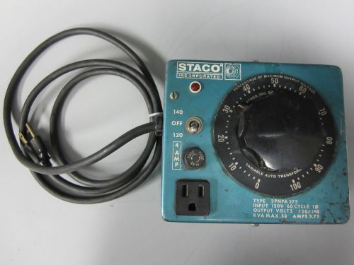 Staco Variable Auto Transformer 3PNPA 375, 93D