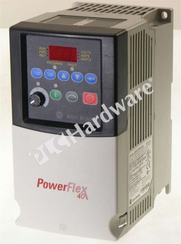 Allen Bradley 22B-D2P3N104 /A PowerFlex 40 AC Drive 480V 2.3A 1HP Qty, Read!