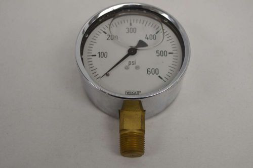 NEW WIKA 9768149 PRESSURE 0-600PSI 4IN FACE 1/2IN NPT GAUGE D353496