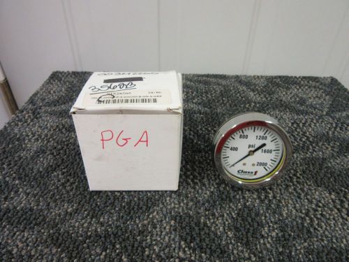 Class 1 pressure gauge gage 0-2000 psi 1/4&#034; npt sub zii 3 3/8&#034; face new for sale