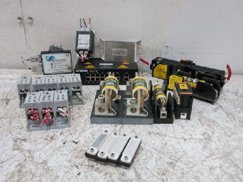 22 PIECE MIXED ELECTRICAL LOT, BUSSMANN,ALLEN BRADLEY,RTA,LAMBDA,N-TRON