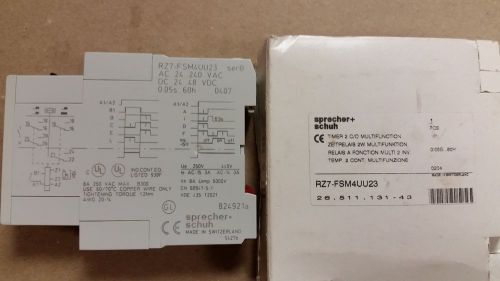 Sprecher &amp; Schuh RZ7-FSM4UU23 Electric Timing Relay